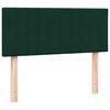 vidaXL Boxspring met matras fluweel donkergroen 120x220 cm