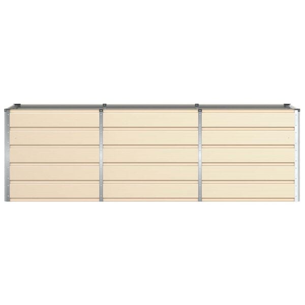 vidaXL Plantenbak Ivoor 240 x 80 x 75 cm Staal