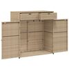 vidaXL Tuinkast 105x55x113 cm poly rattan grijs