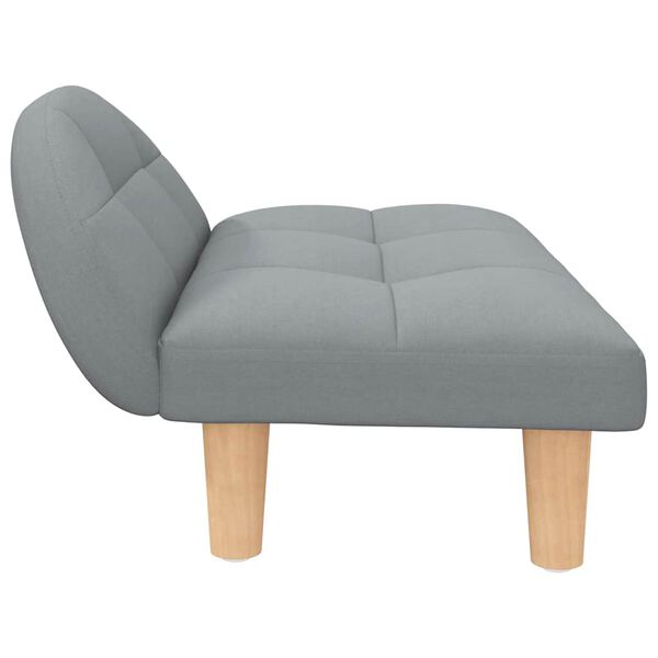 vidaXL Hondenmand 70x52x30 cm stof lichtgrijs