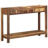 vidaXL Wandtafel Bruin 107 x 33 x 76 cm Massief Gerecycled Hout