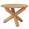vidaXL Tuintafel &Oslash;110x75 cm massief teakhout