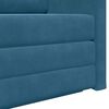 vidaXL Slaapbank 110cm Blauw Fluweel