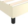 vidaXL Boxspring bed kunstleer cr&egrave;mekleurig 80x200 cm