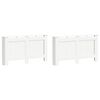 vidaXL Radiatorombouwen 2 st 152x19x81,5 cm MDF wit