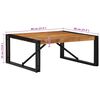 vidaXL Salontafel 80x80x35 cm massief acaciahout