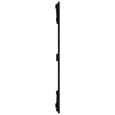 vidaXL Wandhoofdbord 95,5x3x90 cm massief grenenhout zwart