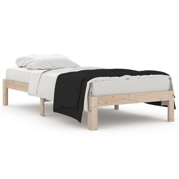 vidaXL Bedframe massief hout 90x190 cm