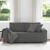 vidaXL Loveseat bank 180x77x82 cm corduroy stof donkergrijs