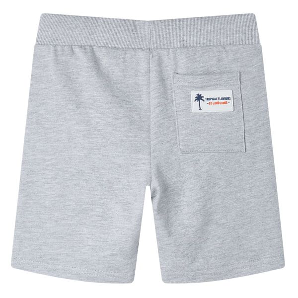 Kindershorts met trekkoord 116 grijs