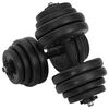 vidaXL Halters 2x15 kg