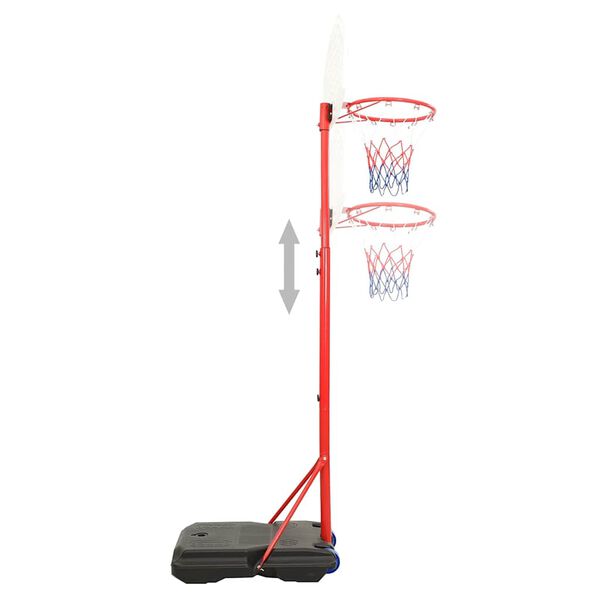 vidaXL Basketbalset draagbaar verstelbaar 200-236 cm
