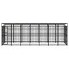 vidaXL Hondenkennel met dak 12,9 m&sup2; staal