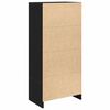 vidaXL Kast met lade 55,5x34x119,5 cm spaanplaat zwart eikenkleurig