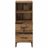 vidaXL Dressoir met lade Oud hout 34 x 34.5 x 90 cm Bewerkt hout