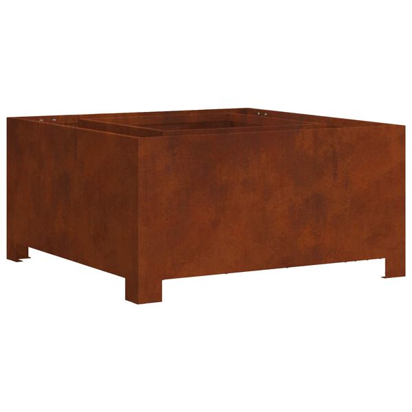 vidaXL Vuurkorf Bruin 60 x 60 x 30 cm Cortenstaal