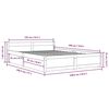 vidaXL Bedframe met lades zwart 135x190 cm