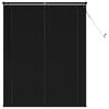 vidaXL Venetiaanse jaloezie Zwart 150 x 110 cm 25 mm PVC