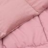 vidaXL Zomer Dekbed Gekwilt Roze 240 x 260 cm Microfiber