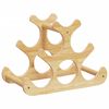 vidaXL Wijnrek voor 6 flessen 35x18x25,5 cm bamboe