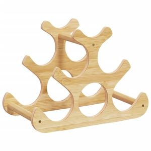 vidaXL Wijnrek voor 6 flessen 35x18x25,5 cm bamboe