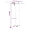 vidaXL Schuifdeur met beslag 90x205 cm ESG-glas en aluminium