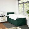 vidaXL Boxspring met matras fluweel donkergroen 100x200 cm