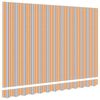 vidaXL Vervangingsdoek voor zonnescherm Blauw en Oranje 2,5 x 2 m