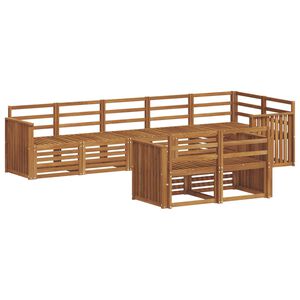 vidaXL Sofa-Sets 8 pcs Naturel Massief Acaciahout