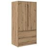 vidaXL Kledingkast Artisan Eik 79,5 x 49 x 156 cm Geconstrueerd hout