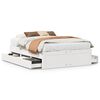 vidaXL Bedframe zonder matras met lades grenenhout wit 140x200 cm