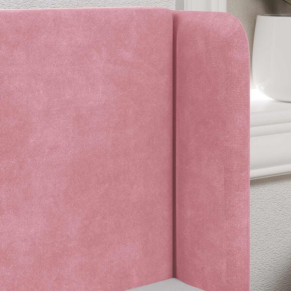 vidaXL Hoofdbord oor Roze 40,5 x 40,5 x 4 cm Fluweel