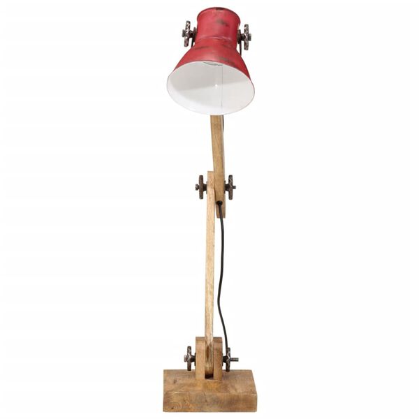 vidaXL Bureaulamp 25 W E27 23x18x96 cm verweerd rood