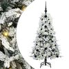 vidaXL Kunstmatige Inklapbare Kerstboom Groen en wit 120 cm PE en PVC