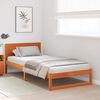 vidaXL Bedframe met hoofdeinde Wasbruin 90 x 190 cm Massief grenenhout