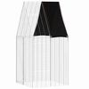 vidaXL Konijnenkooi zilver 100 x 100 x 210 cm Gegalvaniseerd staal
