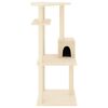 vidaXL Kattenmeubel met sisal krabpalen 123 cm crèmekleurig