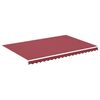 vidaXL Vervangingsdoek voor luifel 4,5x3 m polyester bordeauxrood
