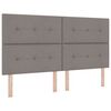 vidaXL Bedframe met hoofdeinde Taupe 180 x 200 cm Stof