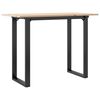 vidaXL Eettafel O-frame 100x50x75 cm massief grenenhout en staal