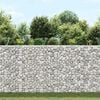 vidaXL Gabion plantenbak trapezium 150x20x100 cm gegalvaniseerd staal