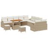 vidaXL Tuin Sofa Set 13 st 12-Aantal zitplaatsen Beige en Cr&egrave;me