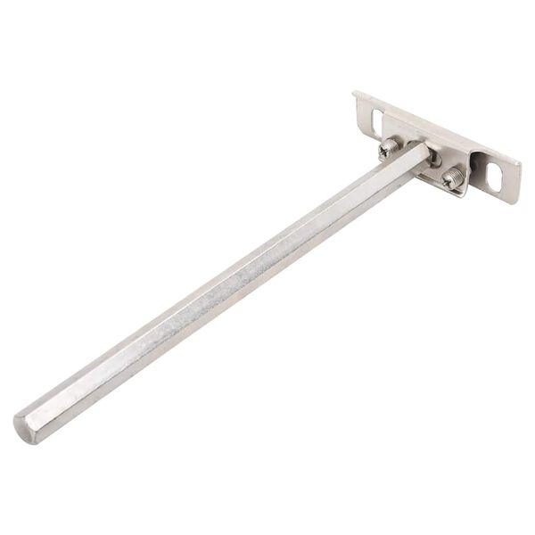 vidaXL Zwevende plankdragers 12st onzichtbaar &Oslash;12x200 mm koolstofstaal