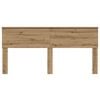 vidaXL Hoofdbord Artisan Eiken 90 cm Bewerkt hout
