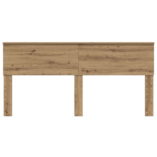 vidaXL Hoofdbord Artisan Eiken 90 cm Bewerkt hout