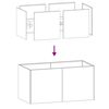 vidaXL Plantenbak 80x40x40 cm gegalvaniseerd staal