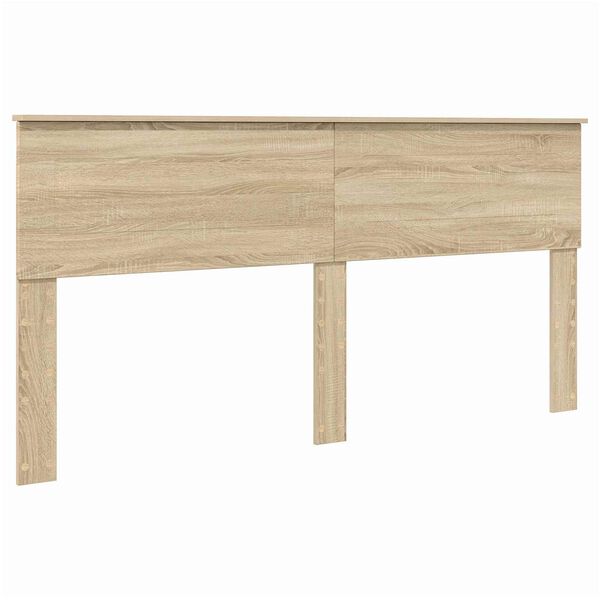vidaXL Hoofdbord Sonoma Eiken 200 cm Bewerkt hout