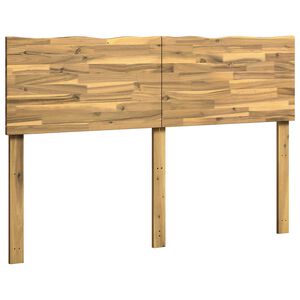 vidaXL Live Edge Hoofdbord ROSTOCK Wit 160 cm Massief Acaciahout