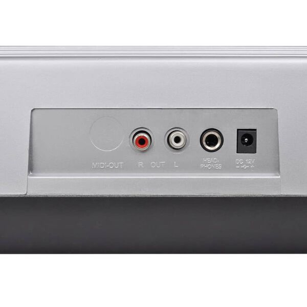 vidaXL Keyboardset met 61 toetsen elektrisch zwart en zilverkleurig