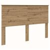 vidaXL Hoofdbord Artisan Eiken Bewerkt hout